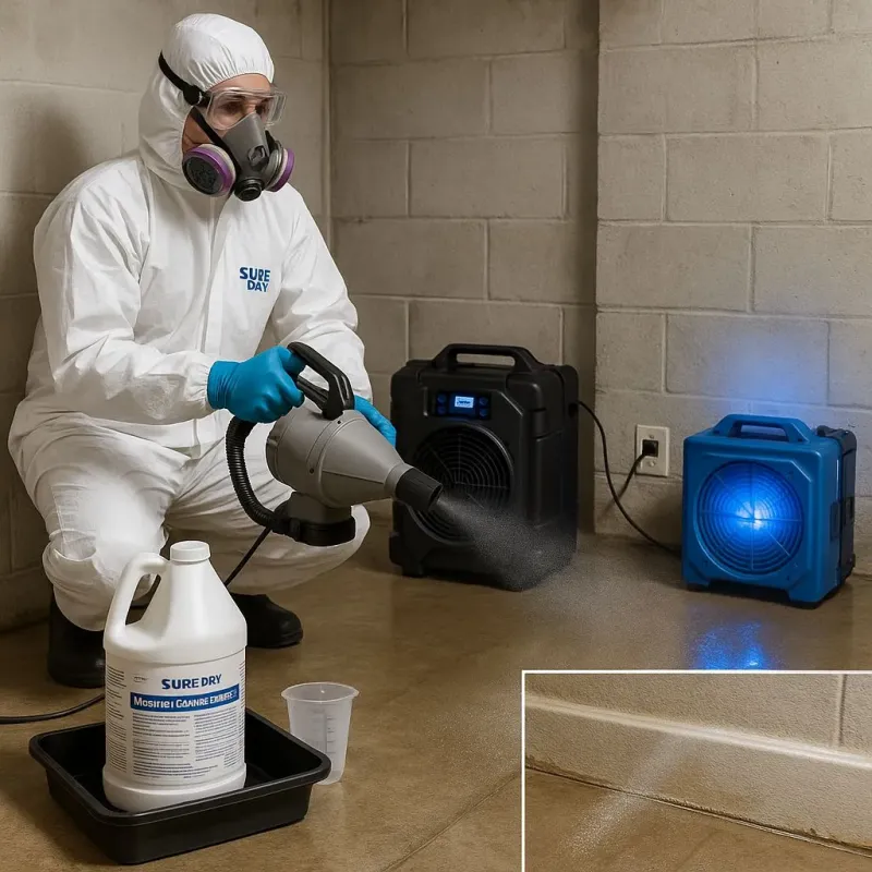 Sanitization and Odor Removal process in Gibraltar, MI